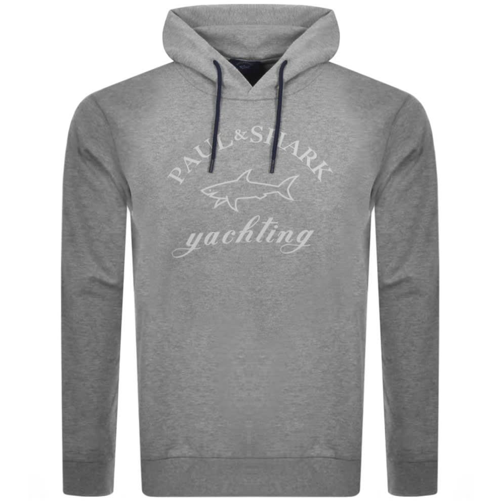 Alternative Image for ProductPaul And Shark Logo Hoodie Grey1